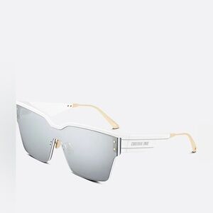 DiorClub M4U Mask Sunglasses White Grey Mirror